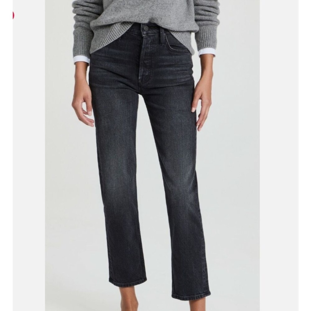 MOTHER  The Tomcat Ankle High Rise Straight Leg Jeans